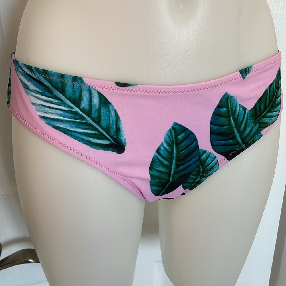 EKOUAER HIGH NECK HALTER TOP BIKINI SWIM SUIT PINK GREEN BLUE Sz Medium - Picture 6 of 9